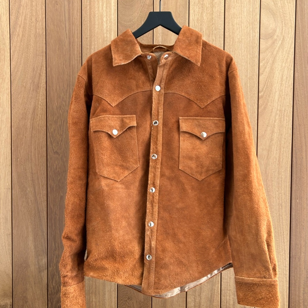 Men's Brown Suede Jacket